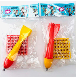 Дартс 12 працює з пістонами, довжина - 18,5 см, діаметр - 3,5 см Gold Gun 401