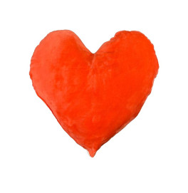 Подушка плюшевая Сердце "Влюбленные котики" размер 44*40 см красная 60759