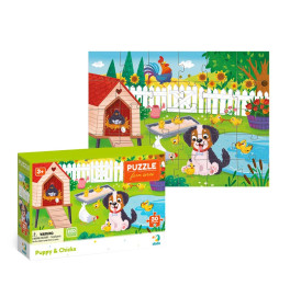 Пазл Dodo Песик и цыплята 30 элементов 300681