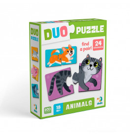 Пазл Dodo DUO Тваринки-половинки 24 елементи 300689
