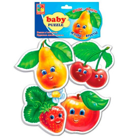 Бейби пазлы Vladi Toys 4в1 "Фрукты" VT1106-77