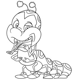 Детская картина-раскраска "Гусеничка" ArtCraft 25*30 см Авторская 15050-AC