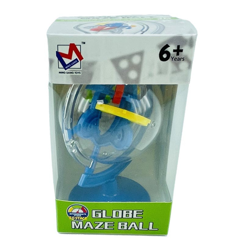 3D шар-головоломка Maze Ball магічний шар на 50 ходів 1735-A_Blue