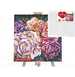 Картина по номерам букет 40x40 см KpNe-40х40-02-09