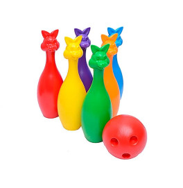 Набор для игры в боулинг "Кегли Зайцы" 023 Набор для игры в боулинг "Кегли Зайцы" 023