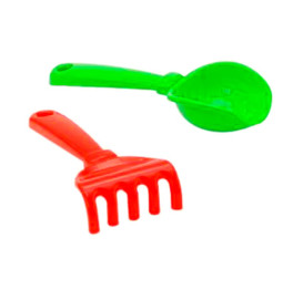 Набор для игры с песком "Кувшинка" №5 1074_Blue-Yellow