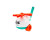 Каталка ТехноК пластикова 9437_White-Orange