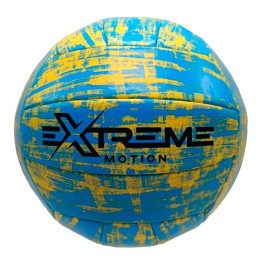 Мяч волейбольный Extreme Motion №5 TPU 270 грамм MIX 2 цвета с сеткой и Мяч волейбольный Extreme Motion №5 TPU 270 грамм MIX 2 цвета с сеткой и