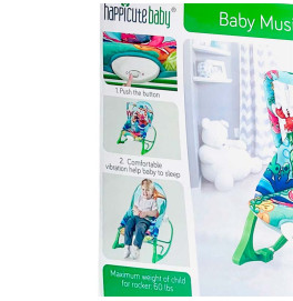 Детский шезлонг-качели со звуком и светом