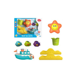 Набор игрушек для купания 8 элементов рыбки с кораблем и аксессуарами D96-16 Набор игрушек для купания 8 элементов рыбки с кораблем и аксессуарами D96-16
