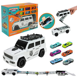 Машинка з трампліном металева 8902