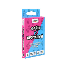 Настільна гра Strateg Файні VS Брутальні 30953 Настільна гра Strateg Файні VS Брутальні 30953