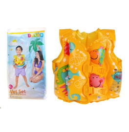 Жилет надувной. 59661 (24шт) "Рыбка", винил (3-5 лет), с 2-мя застежками 59661