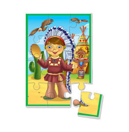 Пазлы мягкие А5 "Индеец" VT1103-11