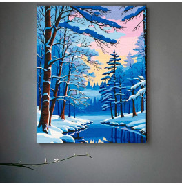 Картина по номерам "Зимний лес" ArtCraft 40*50 см