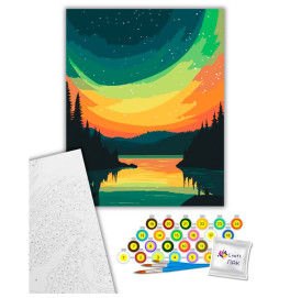 Картина по номерам "Ночной свет" Artcraft 40*50 см
