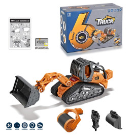 Трактор з набором ковшів металевий MY66-G1225D Трактор з набором ковшів металевий MY66-G1225D