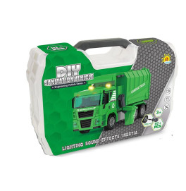 Конструктор Сміттєвоз 112 деталей розбірний інерційний світло звук 3203-4