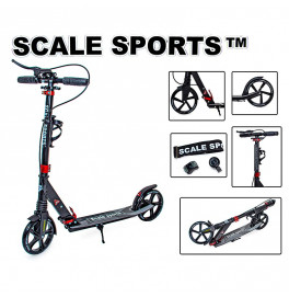 Двоколісний самокат Scale Sports з ручним гальмом Чорний SS08_Black