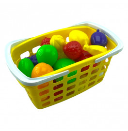 Игровая Корзина с фруктами Бамсик пластиковый 010/10_Yellow