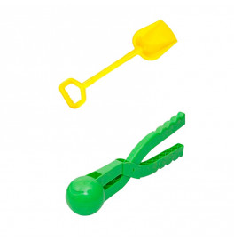 Игровой набор Бамсик Зимние игрушки №2 с лопаткой и снежоклипом 118/7_Yellow-Green