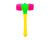 Молоточок пищалка 40 см 596-1_Yellow-Green-Pink