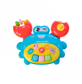 Игрушечное Пианино детское Крабик на батарейках 8815-C_Blue