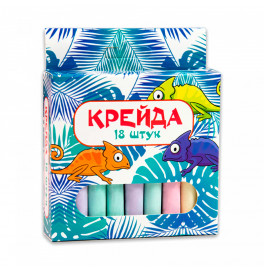 Мел Маленький круглый - 18 штук Strateg разноцветный 50107