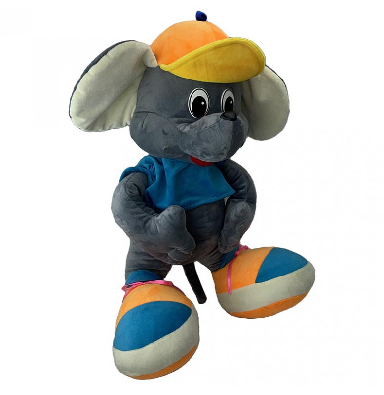 Мягкая игрушка Миша Паша 60 см 0094_Orange-Blue
