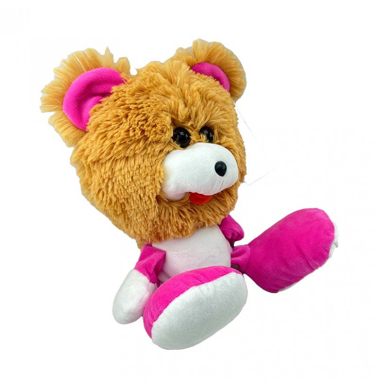 Мягкая игрушка Коротышка медведь 30 см 0032_Brown-Pink