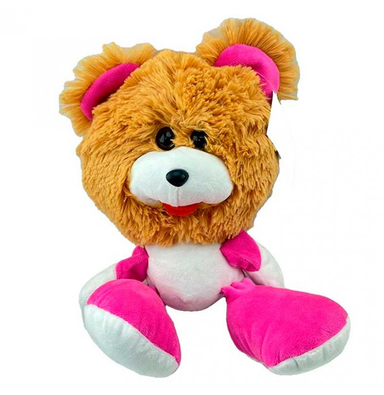 Мягкая игрушка Коротышка медведь 30 см 0032_Brown-Pink