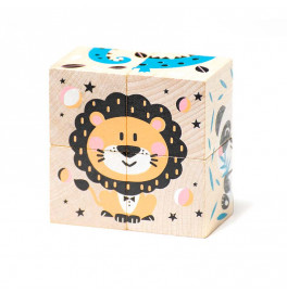 Кубики "Животные" CUBIKA из дерева 15429