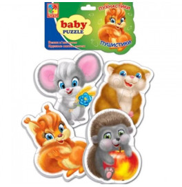 Беби-пазлы Vladi toys "Пушистики" VT1106-89