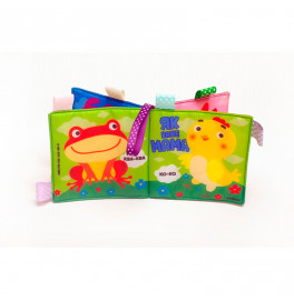Мягкая книга игрушка Bambini с животными мягкая книга 3815