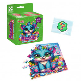 Пазли Vladi Toys "Бірюзовий дракончик" із сквіш-сюрпризом VT8030-04