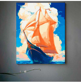 Картина за номерами "Прогулянка морем" 40*50 см без підрамника 10629-ACNF