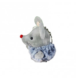 Мягкая мышь-брелок размер 10 см X191_Gray-Gray