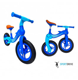 Беговел "Дельфин" сложная рама 12 дюймов Синий Dolphin_Blue