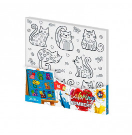 Картина по номерам Danko Toys "Веселые котята" 31x31см CBN-01-04 Картина по номерам Danko Toys "Веселые котята" 31x31см CBN-01-04