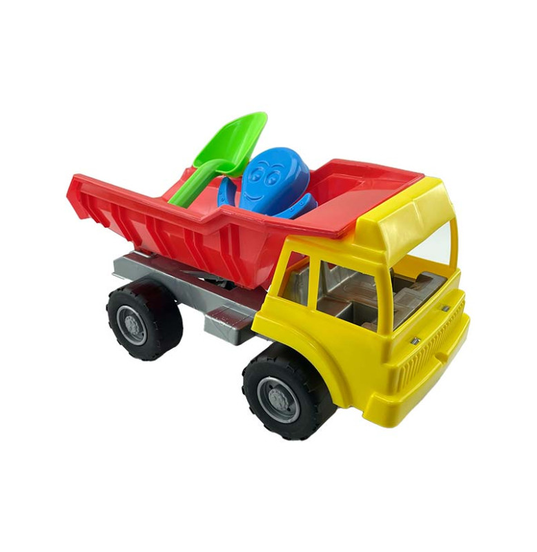 Вантажівка Оріон піщана 36 см 136_Yellow-Red