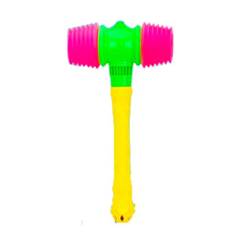 Молоточек пищалка 40 см 596-1_Yellow-Green-Pink