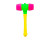Молоточок пищалка 40 см 596-1_Yellow-Green-Pink