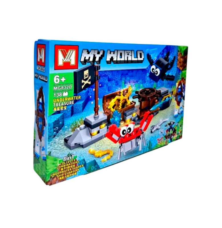 Конструктор My World блоковий пластиковий MG832_seriesD
