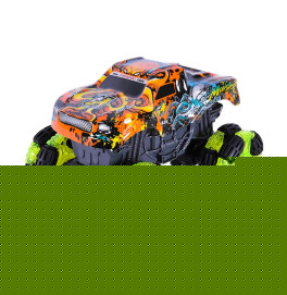 Машинка джип на радиоуправлении на аккумуляторе со светом USB-зарядка 000-031_Orange-Green