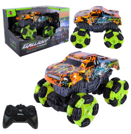 Машинка джип на радиоуправлении на аккумуляторе со светом USB-зарядка 000-031_Orange-Green