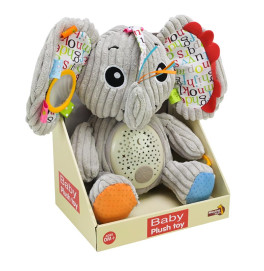 Ночник-проектор Слонёнок звездное небо с музыкой 033-6