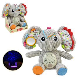 Ночник-проектор Слонёнок звездное небо с музыкой 033-6