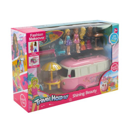 Игровой набор кукол с машинкой и аксессуарами SG-29080