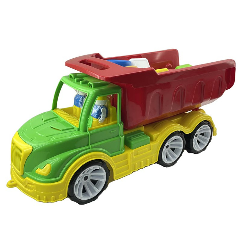 "Самоскид Mati" будівельник Набір дитячий, Бамсик 009/15_Green-Red