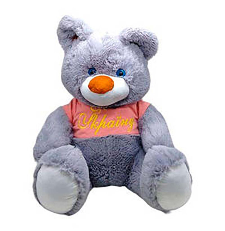 М'яка іграшка Ведмідь Буркутун 60 см 0296_Gray